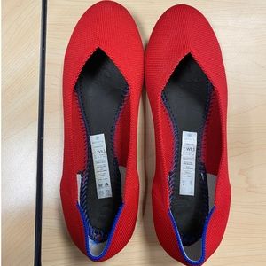 Rothy's RETIRED Cherry Flat size 9.5 (No Insoles)